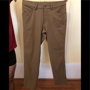 LULULEMON Tan “ABC Classic Pant”